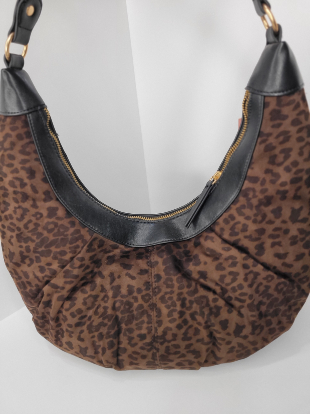 👉✨️ Juicy Couture Brown Leopard Retro Glam Chocolate Hobo Shoulder Bag - Picture 7 of 9
